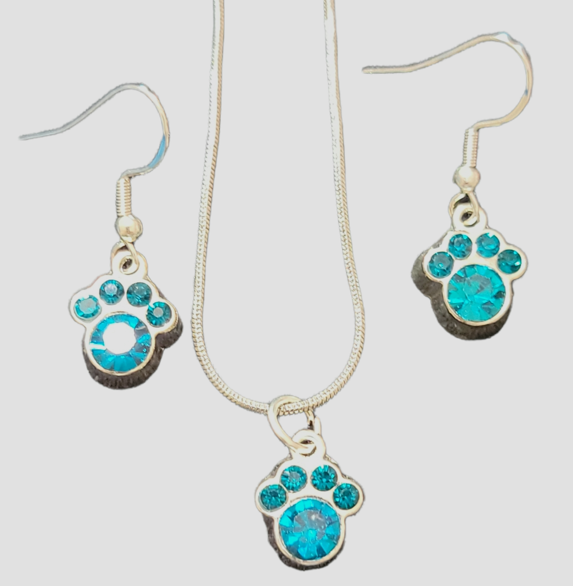 Paw print necklaces