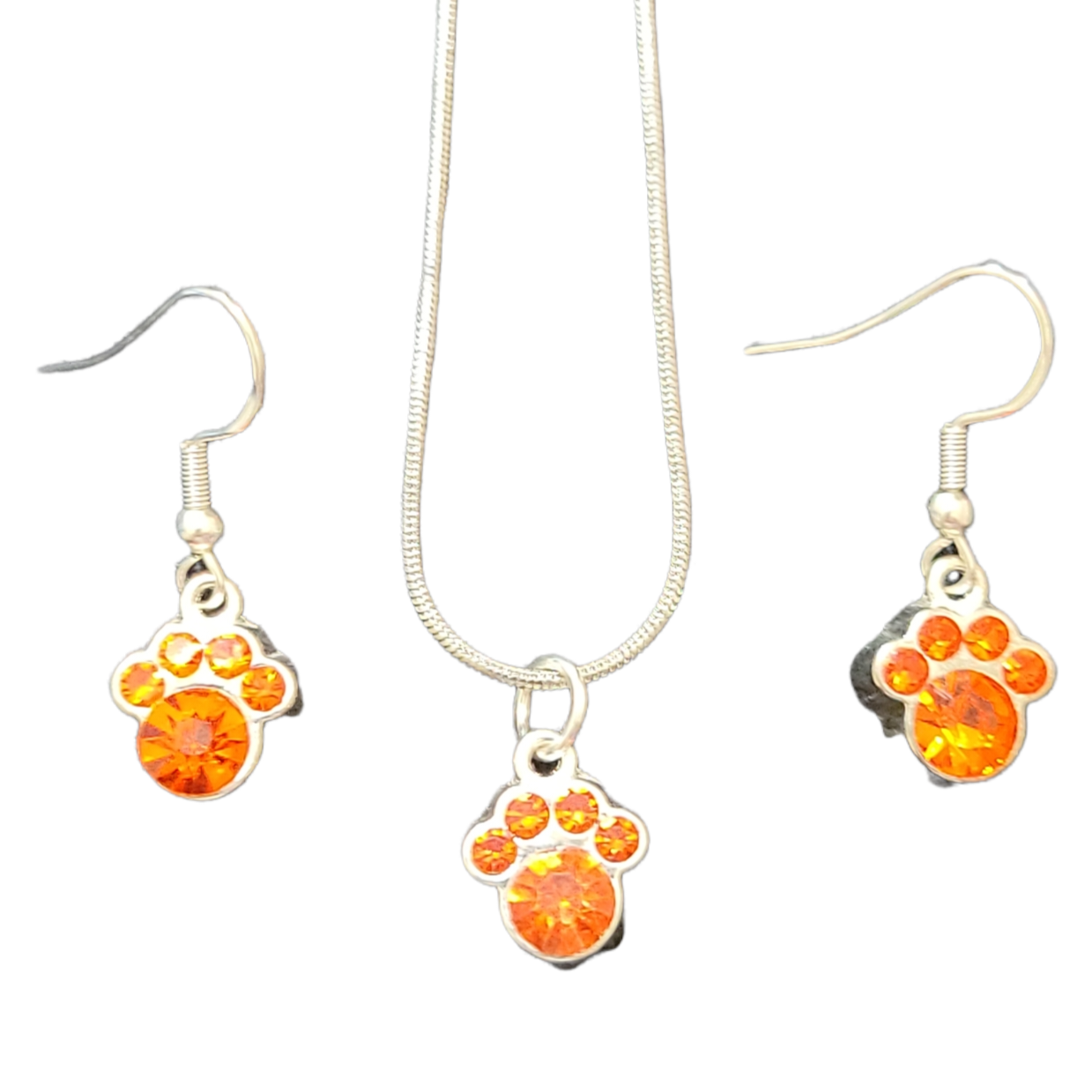 Paw print necklaces