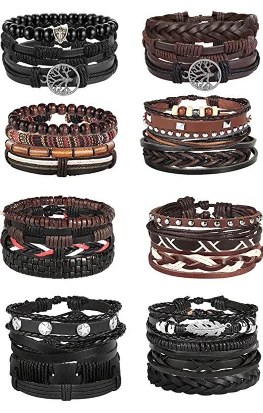 Leather bracelets